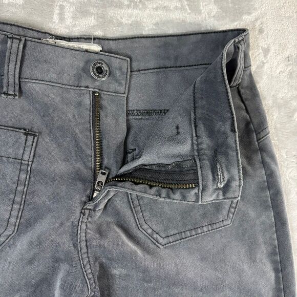 Free People Pants Womens 28 Gray Flare Low Rise Utility Boho Y2K - Picture 4 of 8
